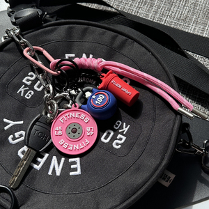 Hot bán DIY tùy chỉnh màu sắc tập thể dục chủ đề tập thể dục trọng lượng thể thao cup kettlebell Barbell thiết bị tập thể dục Set Keychain - Product Image 1