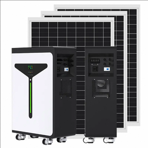 Système de générateur solaire mobile pour usage domestique à énergie <span class=keywords><strong>renouvelable</strong></span> 3000W/5500W avec batterie LiFePO4, contrôleur MPPT et panneaux solaires monocristallins - Product Image 1