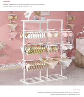 Support de suspension de chaussettes présentoir en acier présentoirs de sol pour chaussettes