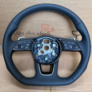 Volant à fond plat en carbone sec style R8 pour Audi A3 A4 A5 A6 S3 S4 RS3 RS5 Q5 TT - Volant de <span class=keywords><strong>performance</strong></span> pour retrofit - Product Image 3