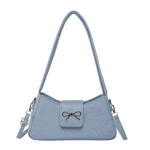 Ladies' bag 2026 new bow tie girls' bag fashionable and casual ladies' hand-held shoulder bag - Product Image 3