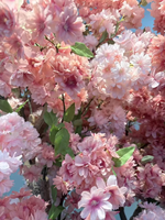 Albero di Ciliegio Artificiale Personalizzato Rosa e Bianco, Pianta in Legno con Fiori Artificiali, Bonsai per Decorazioni Casa e Matrimonio
