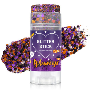 Bâton de paillettes liquides imperméables pour Halloween, gel scintillant pour le visage, le corps et les cheveux, cosmétique pour le maquillage de fête cosplay - Product Image 1