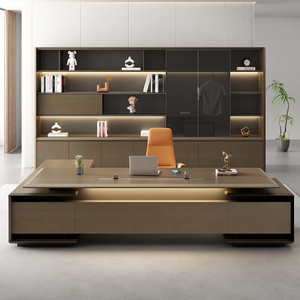 Escritorio en forma de L de alta calidad, muebles de oficina, mesa de jefe, Ceo mesa de oficina, muebles, mesa de oficina moderna - Product Image 5