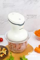 Hot Selling Hoogwaardige Elektrische Chopper Multifunctionele Pp Plastic En Stalen Keukenmachine Duurzame Groente Gereedschappen