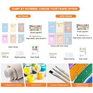 Kit de Pintura por Números Orfon Serie Animales, Paquete de 6. 20*30cm. Imágenes de Productos Gratuitas. Proveedor de Pintura por Números. Admite Personalización. - Product Image 6