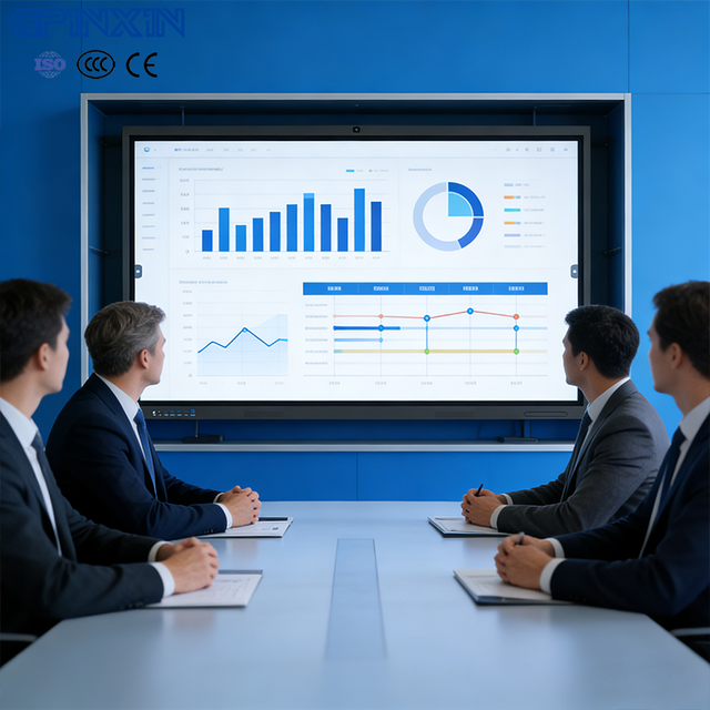 55 65 75~110 Inch Large Format Smart Board 4K LED Backlit Display with Wide Viewing Angle High Color Accuracy for Meeting Room