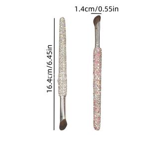 Brochas de Maquillaje al por Mayor con Mango de Plástico, Pelo Sintético y Diamantes, para Cejas, Contorno de Nariz y Delineador de Labios - Product Image 6