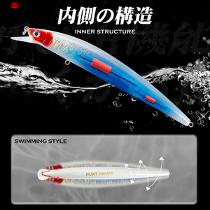 <span class=keywords><strong>Esca</strong></span> Dura da Pesca Minnow 148mm 21g, Galleggiante, Stile Nuoto, 10 Colori, Esche Artificiali Bioniche, Nuovo Arrivo - Product Image 3