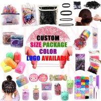 IFOND 1000Pcs/Bag Karet Rambut Mini TPU Elastis Sekali Pakai, Karet Kecil Kuat untuk Bayi Perempuan, Penataan Rambut Sehari-hari dan Pesta