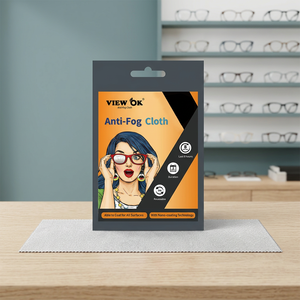 ผ้าไมโครไฟเบอร์กันฝ้าแบบพรีเมียม View OK Super Hydrophilic ขนาด 15*15 ซม. ใช้ซ้ำได้ สำหรับทำความสะอาดแว่นตาและแว่นกันแดด ช่วยรักษาความคงตัว - Product Image 2