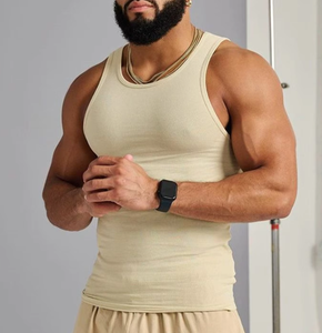 Débardeur <span class=keywords><strong>de</strong></span> <span class=keywords><strong>sport</strong></span> côtelé pour <span class=keywords><strong>homme</strong></span>, personnalisé, en gros, couleur unie, coupe ajustée, pour <span class=keywords><strong>musculation</strong></span>, anti-transpiration, vêtement <span class=keywords><strong>de</strong></span> <span class=keywords><strong>sport</strong></span> - Product Image 6