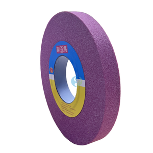 Ruota di macinazione in ceramica al corindone cromato a forma di disco PA46L350 * 40*127 personalizzabile per smerigliatrice di allumina fusa rosa - Product Image 2