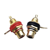 Connecteur plaqué or, prise Lotus, connecteur RCA femelle, connecteur audio à souder, connecteur RCA femelle, prise RCA femelle à montage sur panneau