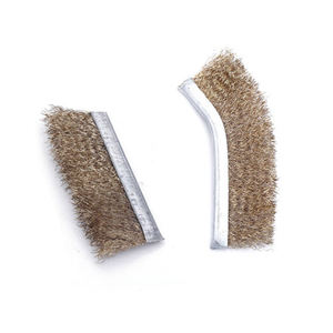 Sikat kawat kualitas tinggi pembersih kawat kuningan dengan pegangan kayu di sikat - Product Image 6