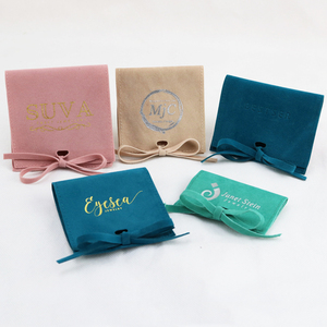 Bolsa de Joyería Personalizada de Terciopelo Sintético, Bolsa de Embalaje de Joyería de Terciopelo con Logotipo Personalizado y Exhibición - Product Image 6