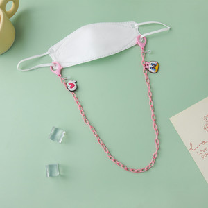 Colorful Acrylic Mask Lanyards With Cartoon Charms For Children Portable <b>Glasses</b> Chains 3-10 Years Old - Product Image 3