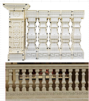 Moule de garde-corps en plastique ménager pour moule de garde-corps de balcon coulé sur place pour colonne de balcon