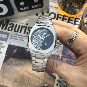 Reloj de Negocios para Hombre AliExpress Explosions, Cuarzo, Ecológico, Correa de Acero Inoxidable, Calendario, Moda, Venta al Por Mayor - Product Image 6