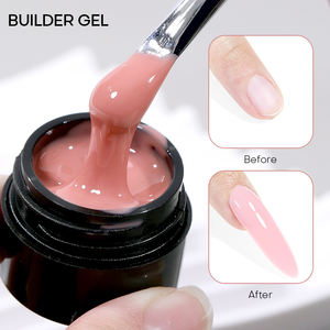 Gel Dur <span class=keywords><strong>de</strong></span> Construction Sans HEMA 50 ml, Gel Transparent Effet Jelly en Vrac pour Rallongement d'<span class=keywords><strong>Ongles</strong></span> - Product Image 2