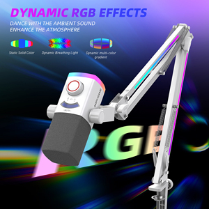 ไมโครโฟน <span class=keywords><strong>FIFINE</strong></span> AM8 PROTW แบบไดนามิก RGB ควบคุมได้ ชุดไมโครโฟนแบบ <span class=keywords><strong>XLR</strong></span>/USB ไมโครโฟนบูม สำหรับพอดแคสติ้ง ไมโครโฟนสำหรับเล่นเกมบนพีซี - Product Image 3