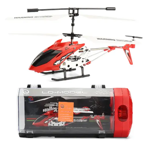 Helikopter RC, Drone RC Mini R/C Saluran 3,5 Ch dengan Mainan Remote Control Tahan Tabrakan Gyro untuk Hadiah Anak Laki-laki, Biru Putih Merah Di Rumah