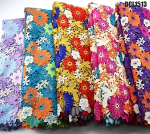 Élégante Dentelle Guipure à Cordon d'Angleterre, Dentelle de Mariage Africaine Française, Tissu Brodé pour Robe de Mariée Femme - Product Image 6