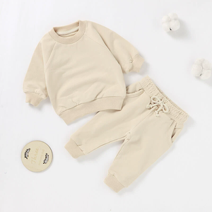 カスタムロゴ入りベビー・キッズ用ツーピース、男の子・女の子用フーディートラックスーツ、幼児・子供用ジョガーセット、ベビー・キッズ用 - Product Image 5