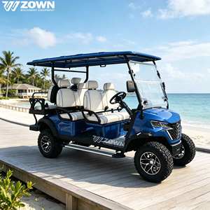 Voiturette de golf électrique tout-terrain certifiée CE, 4 places, design surélevé, longue autonomie - Product Image 1
