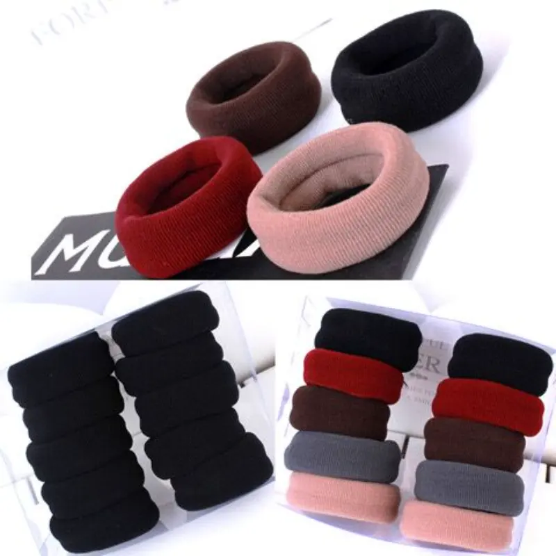 100Pcs/Set Women Girl Simple Solid Width Scrunchies Rubber Bands Lady Soft Elastic Hair Band Female Fashion Hair Accessories