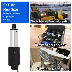 50 מ "מ 12v 30 מ" מ 100 שבץ ליניארי נייד נייד קומפקטי איטי 60n מפעיל ליניארי מיני מנוע מוברש - Product Image 5