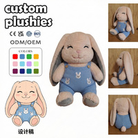 Peluches personnalisées : Poupée chat rose souriant, style mignon, décoration pour poussettes, nouveaux jouets pour bébé, sac à dos personnalisé