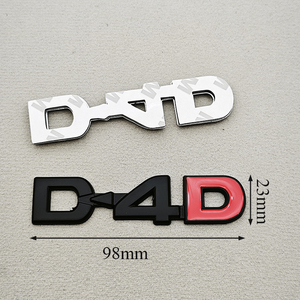 ตราสัญลักษณ์ D4D โลโก้โครเมี่ยมโลหะ3D สติกเกอร์ติดรถสำหรับ Toyota Camry Highlander <span class=keywords><strong>Yaris</strong></span> Corolla Avensis HILUX Accessories - Product Image 2