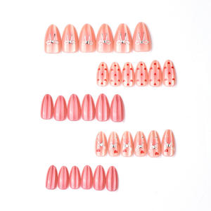 Uñas Postizas de Gel ABS con Diseño de Ojo de Gato y Almendra, con Recubrimiento UV, Ecológicas y Reutilizables, Duran 30 Días - Product Image 3