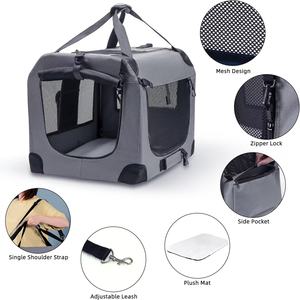 Caisse pliable <span class=keywords><strong>pour</strong></span> <span class=keywords><strong>chien</strong></span>, boîte <span class=keywords><strong>de</strong></span> <span class=keywords><strong>transport</strong></span> <span class=keywords><strong>pour</strong></span> <span class=keywords><strong>chien</strong></span>, sac <span class=keywords><strong>pour</strong></span> <span class=keywords><strong>chien</strong></span> M en <span class=keywords><strong>tissu</strong></span> Oxford Votre ami à fourrure se sentira très en sécurité dans cette caisse souple - Product Image 2