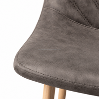 Chaise de salle à manger rembourrée moderne avec dossier et assise en tissu technique doux pour restaurant, hôtel, école, maison, bureau