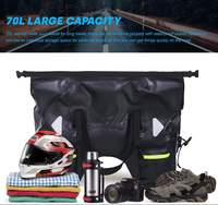 Sac de selle latéral pour moto personnalisé de 30 L, imperméable, sac de selle arrière, sac de voyage, barre anti-choc pour moto