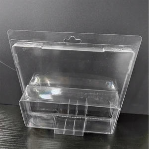 Boîte de présentation de stockage de voiture de jouets en acrylique à clapet en plastique transparent PET avec transport d'équipe de porte coulissante - Product Image 2