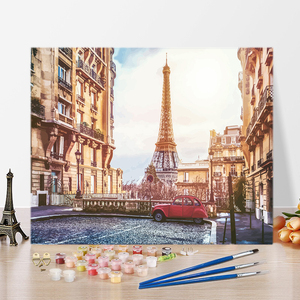 Hàng Mới Hiện Đại Nổi Tiếng Nghệ Thuật Sơn Dầu Sơn Bằng Số Bộ Dụng Cụ Sơn Dầu Cho Tự Làm Mà Không Có Khung - Product Image 3