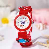 Jam Tangan Anak Kartun Anime Mobil Perdagangan Luar Negeri Baru untuk TK dan SD, Jam Mini Lucu