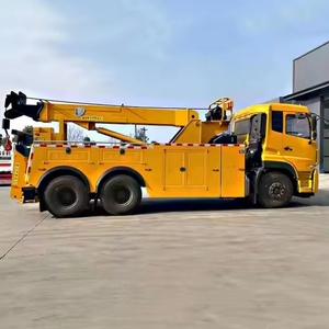 Tout nouveau camion diesel de naufrageur de rotateur de remorquage de véhicule de récupération de route de 20ton 6x4 à vendre - Product Image 4