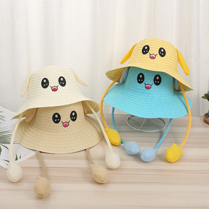 Sombrero arriba y abajo <span class=keywords><strong>Pikachu</strong></span> Orejas móviles Sombrero <span class=keywords><strong>de</strong></span> conejo Niños Niñas Verano Cubo Sombrero Kawaii Padres Hombres Mujeres Sombrero para el sol Regalo - Product Image 2