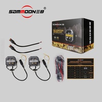 Projecteur LED Super Lumineux à Trois Yeux pour Poteau A de Voiture Tout-Terrain, 3 Pouces 48W, Modèle Jungle Elf, pour OLIVER