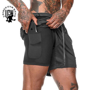 Shorts de Fitness pour hommes, vêtements d'été, pour le Bodybuilding, style décontracté, pour la Gym, l'entrainement - Product Image 3