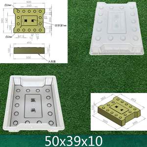 Boîte de moulage en plastique avec renfort et blocs préfabriqués en ciment autobloquants pour la protection des berges des réservoirs - Product Image 4