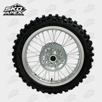 Ensemble de roues avant et arrière argentées Sur-Ron Light Bee X LBX 19/16 pouces, maniabilité améliorée, montage direct, jantes en alliage 70/100-19 et 90/100-16