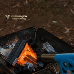 Souffleur d'air à manivelle, outil de camping en plein air portable en plastique bleu, 1 pièce - Product Image 5