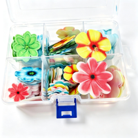 Boîte florale en papier gaufré, vente en gros, motifs floraux, boîte de rangement, vente en gros directe usine, fourniture OEM, en stock, décoration de gâteaux