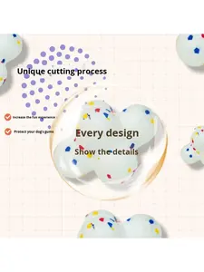 ของเล่นเคี้ยวสำหรับสุนัขแบบเป็นมิตรต่อสิ่งแวดล้อม ปลอดสารพิษ ทนทาน ทำจากวัสดุ ETPU รูปทรงข้าวโพดคั่ว ลอยน้ำได้ ช่วยคลายความเบื่อ ทำความสะอาดฟัน ของเล่นสำหรับสุนัข - Product Image 5