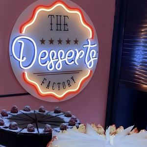 Letrero de Neón LED Personalizado con Impresión UV, Diseño de Logotipo Comercial para Empresas, Tiendas de Autos, Té y Postres, Decoración de Pared Impermeable - Product Image 4